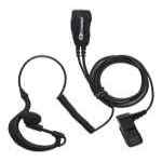 KOMUNICA PWR-GES-TPH700 Microauricular pinganillo para walkies Matra EADS TPH700 con cable rizado y PTT de solapa.