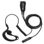 KOMUNICA PWR-GES-P2G Microauricular para Airbus P2G con cable rizado y PTT de solapa