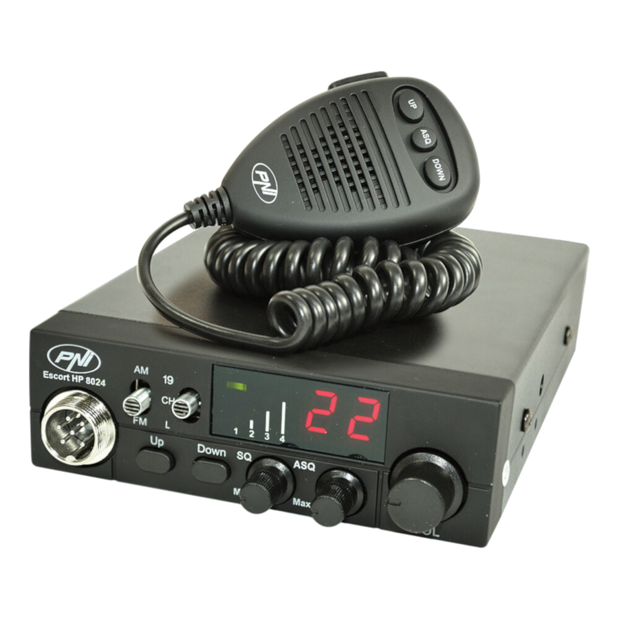 PNI Scort HP8024 emisora móvil CB 27 MHz AM / FM 12/24 V