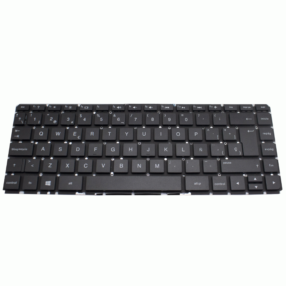 Teclado de recambio para ordenador portátil HP - HP 14-ac 240 g5 negro 71504