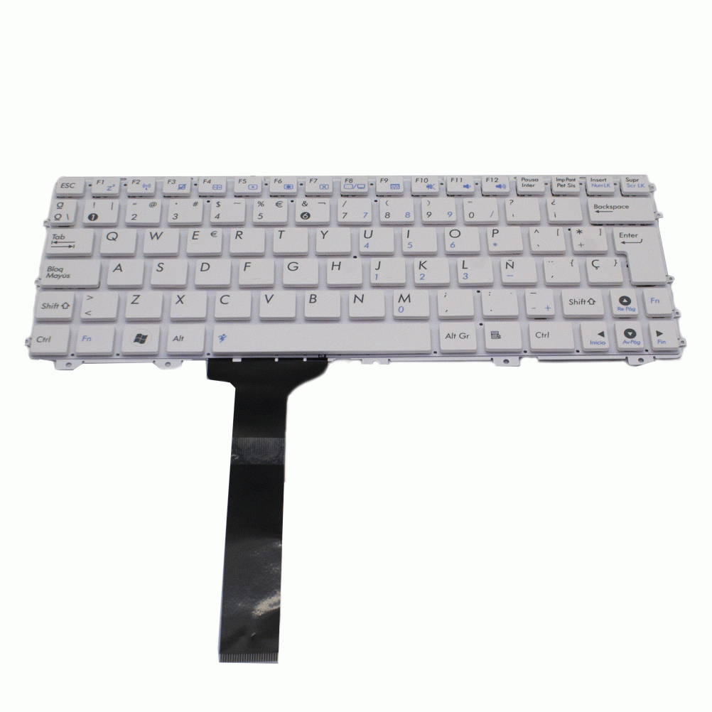 Teclado de recambio para ordenador portátil ASUS - ASUS eee epc 1015 1015b blanco 71584