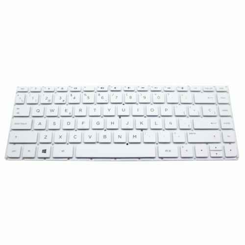 Teclado de recambio para ordenador portátil HP - HP stream 14-ax blanco 71634