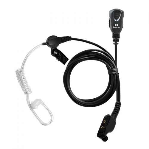 Komunica PWR-TUB-ICF30  Microauricular pinganillo con auricular tubo acústico transparente para walkies Icom IC-F30, IC-F40, IC-M87...