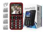 Teléfono BIWOND s9 dual SIM seniorphone rojo 51263