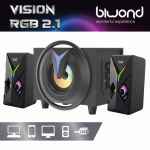 Altavoces gaming 2x4W + 1 woofer 8W vision rGB 2.1 BIWOND BW0092